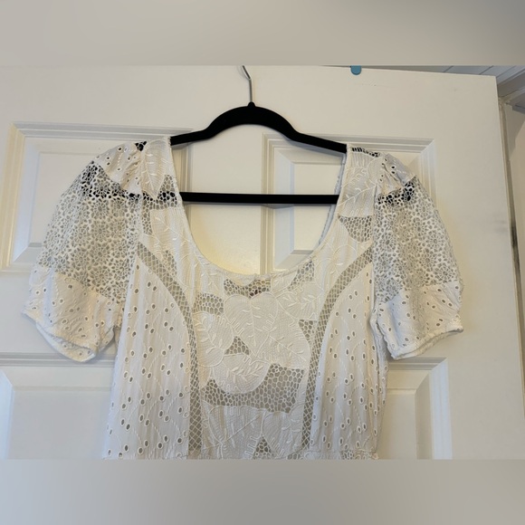 NWT- LoveShackFancy - Nella Maxi Dress - True White Size: 6 - Picture 7 of 13
